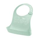 Babador De Silicone Para Bebê Com Fecho E Bolso Pega Migalhas Decorado Lúdico impermeável Plasútil -