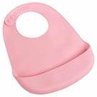 Babador De Silicone Soft Infantil Com Pega Migalhas Pimpolho - ROSA