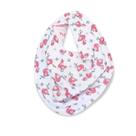 Babador flanelado rose compose bandana