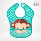 Babador Impermeável Com Bolso Macaco
