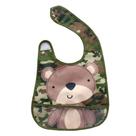 Babador Impermeável com Bolso - Ursinho Militar - Buba