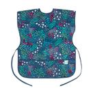 Babador impermeável de manga curta Smock Bumkins de 3 a 7 anos, azul selva