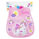Babador Impermeavel Lolly Porta Migalhas Rosa