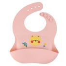 Babador Infantil Ursinho Impermeável C/ Bolso Pega Migalhas Rosa Claro - Castela Babador Infantil Ursinho Impermeável C/ Bolso Pega Migalhas Rosa Claro - Castela