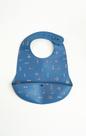 Babador Silicone Azul Escuro com Aviões Pippo