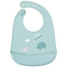 Babador Silicone Com Pega Migalhas Cloudy Verde - Buba