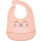 Babador Silicone Com Pega Migalhas Gumy Buba Pêssego +3m