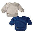 Babador Tiny Twinkle Anti-Mancha - Manga Comprida (6 a 24 Meses) - Cinza