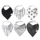 Babadores de bandana para bebês Copper Pearl, pacote com 6 unidades, algodão macio, unissex