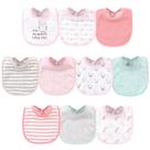Babadores de bebê Hudson Baby Owl Always Love You, algodão e poliéster