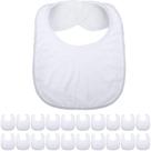 Babadores de bebê Sublimation Blanks Geyoga laváveis e reutilizáveis x20