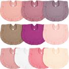 Babadores de musselina para bebês Seematn, 10 peças de bandana babada, algodão