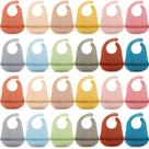Babadores de Silicone Tioncy para Bebês - 24 Unidades à Prova d'Água