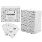 Babadores dentários descartáveis PRASNE Lashing Pack de 125, brancos