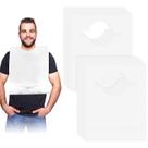 Babadores descartáveis para adultos Hicarer, 200 unidades com coletor de migalhas branco Babadores descartáveis para adultos Hicarer, 200 unidades com coletor de migalhas branco