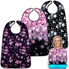 Babadores para adultos TaoTazon Cherry Blossom para mulheres, pacotes com 3 pacotes