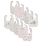 Babadores para bebês Disney Minnie Mouse, pacote com 10 unidades, absorventes de algodão macio