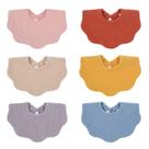 Babadores para bebês DOSMINE Muslin, pacote com 6 babadores de babar macios ajustáveis