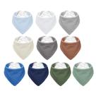Babadores para bebês NISXABEBE Muslin Bandana Drool, pacote com 10 para meninos