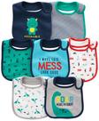 Babadores para dentição Simple Joys da Carter's Baby, pacote com 7, azul