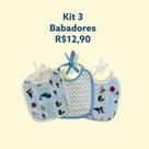 Babadores Plastificado 3 Unidades Masculino