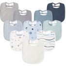 Babadores Sushuration Muslin Baby Drool, pacote com 10, ajustáveis e macios
