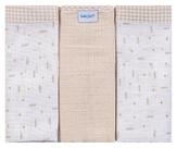 Babete baby joy clássicos bege - 3 unidades Babete baby joy clássicos bege - 3 unidades