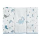 BABETE BUBLIM MALHAS DINO - Kit com 3 Unidades