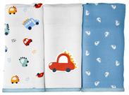 BABETE BUBLIM MALHAS URSA CORAÇÃO - Kit com 3 Unidades