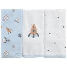 Babete Bublim Malhas Urso Espaço - Kit com 3 Unidades Babete Bublim Malhas Urso Espaço - Kit com 3 Unidades