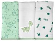 BABETE BUBLIM MALHAS URSO ESTRELAS - Kit com 3 Unidades