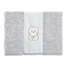 BABETE BUBLIM MALHAS URSOS - Kit com 3 Unidades