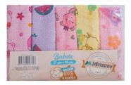 Babete Pano De Boca Bebe Menina 27cm X 32cm Com 5 Unidades - Babete Pano De Boca Bebe Menina 27cm X 32cm Com 5 Unidades -