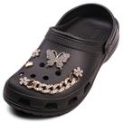 Babuche Feminina Adulto Com Pingentes Leve E Macia Nyc Shoes Flores Tecido vazado Strass Praia Simples Flores Strass Praia