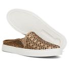 Babuche Feminino Sapatilha Linha Ipê Mulato Sapatenis Tenis Casual Emule Confort Couro Cor Bronze