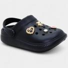Babuche Infantil Molekinha Pins Menina - Preto
