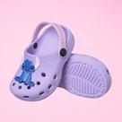 Babuche Lilás/rosa bichinho azul Infantil Meninas Chinelo