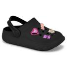 Babuche Menina Molekinha Casual Pingentes Fivela Confortável Original - Babuche Menina Molekinha Casual Pingentes Fivela Confortável Original -