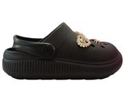 Babuche Molekinha Clog Pingente Preto 2591103