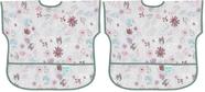 Baby Bibs Bumkins, pacote com 2 unidades, impermeáveis, à prova de bagunça, de 1 a 3 anos