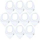 Baby Bibs Diaper Squad, pacote com 10 unidades, absorvente de baba de algodão