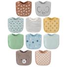 Baby Bibs The Peanutshell, conjunto de 10-100% algodão unissex