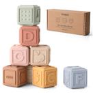 Baby Blocks YIVEKO Stacking Silicone Soft 8 peças, delicados