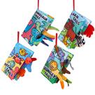 Baby Books YYsirui 0-6 meses Crinkle Touch Sensory, pacote com 4