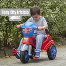 Baby City Triciclo Motoca Motoquinha Com Pedal Haste Empurrador Spider Menino Maral Passeio Bebê Criança