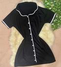 Baby Dell vestido com botões Plus site viscolycra