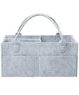Baby Diaper Caddy Organizer Mr. Pen Large Grey Felt