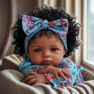 Baby Doll BABESIDE Lifelike Reborn Black Girl 45 cm com roupas