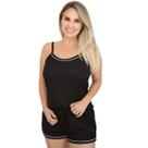 Baby Doll Canelado de Alcinha Pijaminha Noite Short
