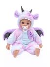 Baby Doll Cloveray 18", corpo macio com roupa de dragão